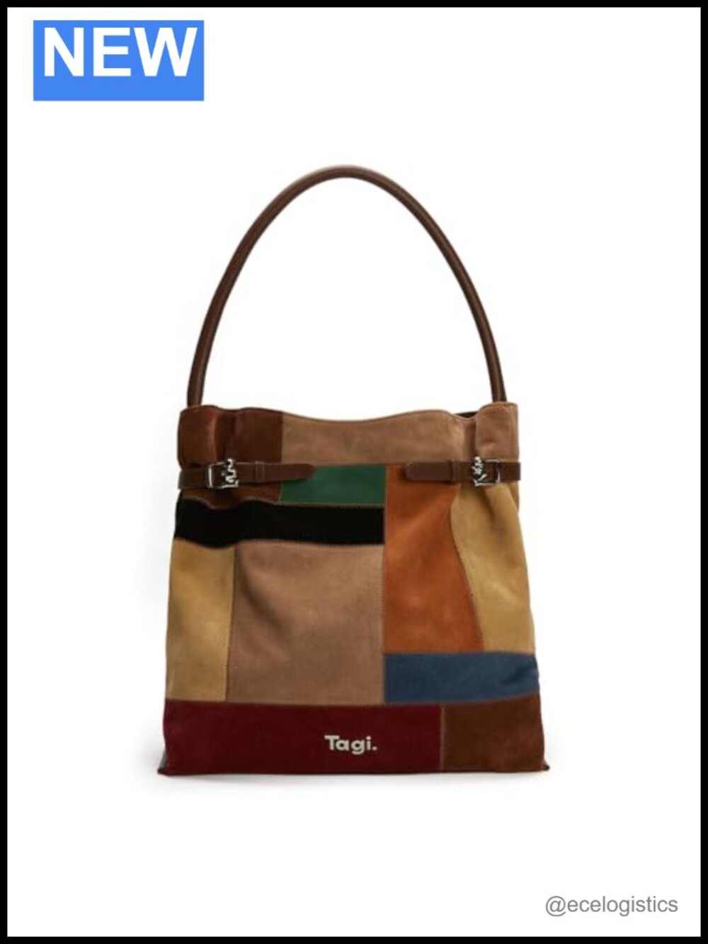 Tagi Suede Corduroy Hobo Bag Shoulder Bag with Zippered Pocket